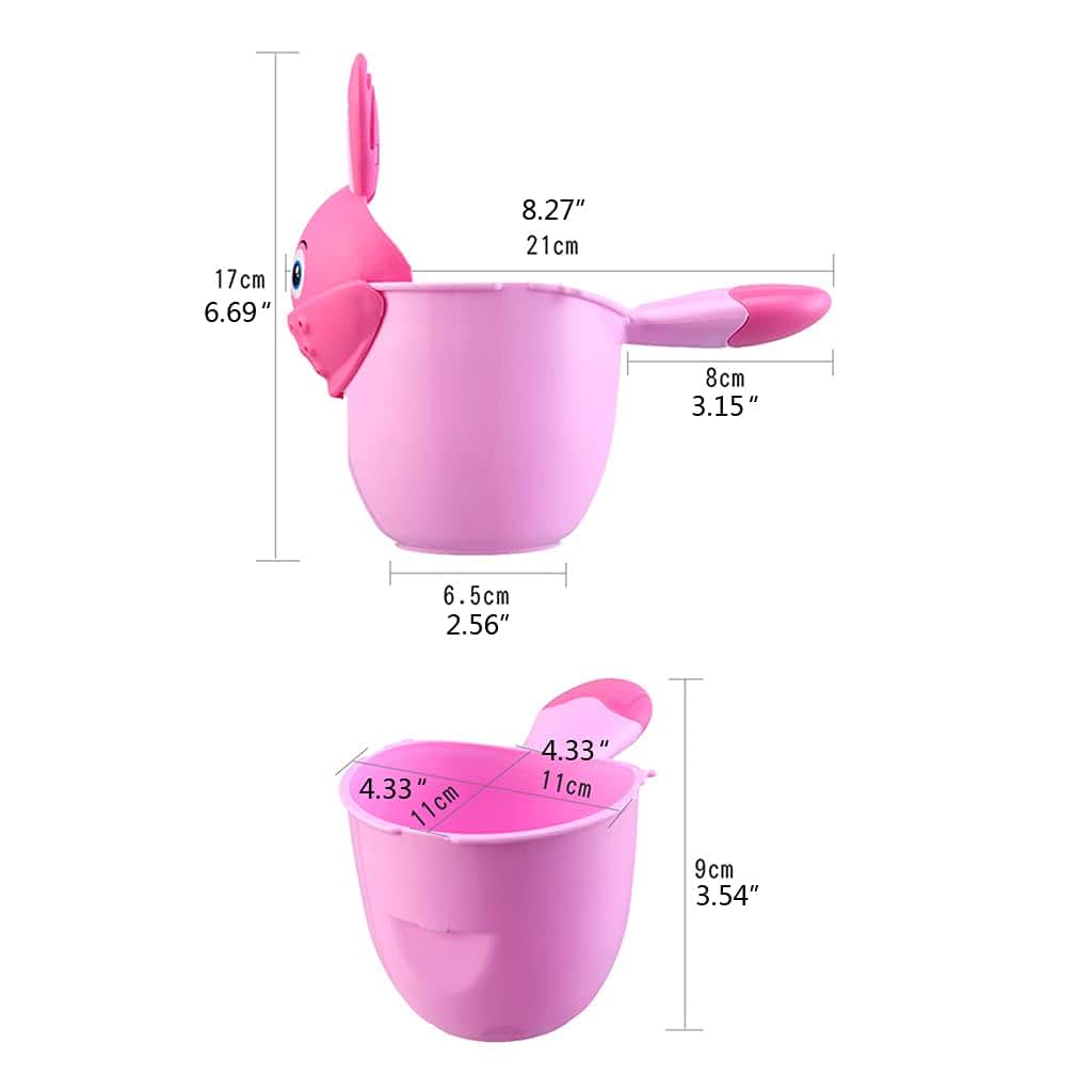 SHITINGRM Baby Bath Waterfall Rinser Kids Shampoo Rinse Cup Cartoon Shower Washing for Head Watering Spoon Bathing Cups (photo 4)
