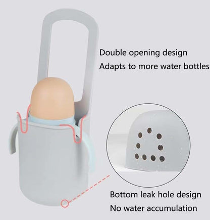 Nocessary Silicone Stroller Cup Holder, Universal Adjustable Drink Holder, Green