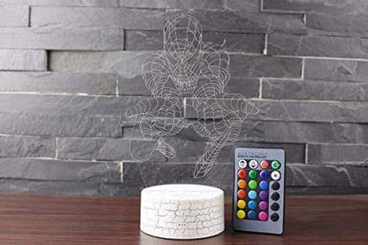 ZYTC 3D Illusion Super Hero 7-Color LED Night Light
