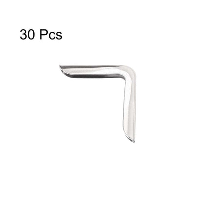 Uxcell Metal Book Corner Protectors, Silver Tone, 30 Pack