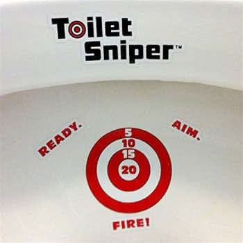 Deco Bugs Toilet Sniper Potty Training Targets (Red & White) (photo 3)