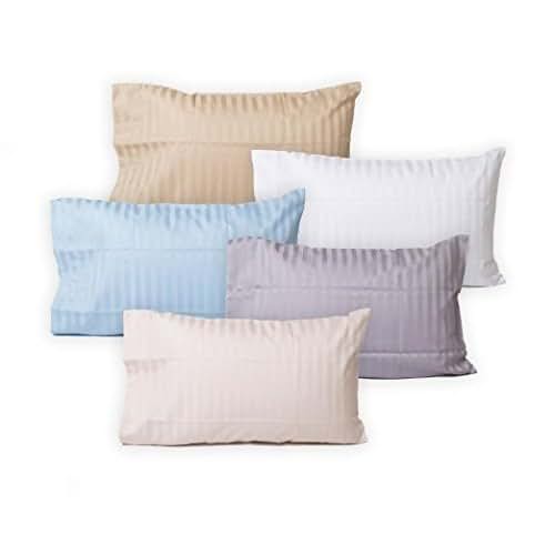 The Pillowcase Toddler Travel Pillowcases 2-Pack Honey Taupe Stripe Cotton