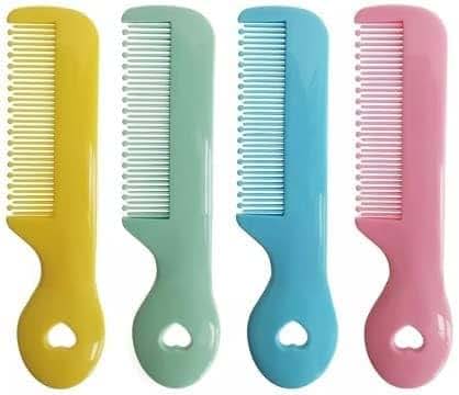 Tustao Pack Of 4 Round Tip Bristles Baby Comb