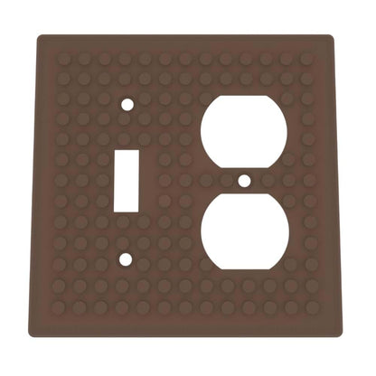 Aunt Lo's Supply Co Building Brick Light Switch Cover Plate - Compatible with Standard Construction Blocks - Double