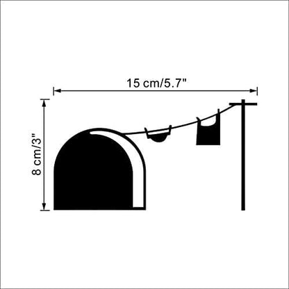 FunnyToday365 Mouse Hole Wall Stickers for Kids Room Decoration
