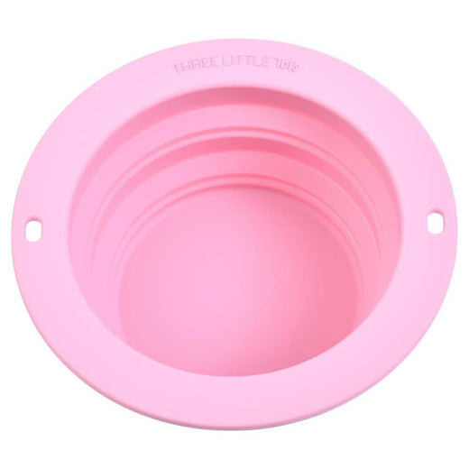 BabyOneStop Silicone Collapsible Travel Bowl for Toddlers and Pets, Rose