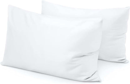 The3amenterprise Toddler Pillowcases, 13x18 Inch White Solid 100% Soft Egyptian (Set of 2)