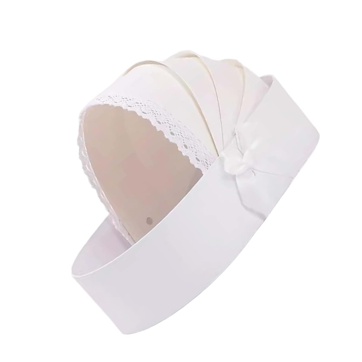 Vdaxvme Baby Showers Empty Flower Basket Gift Box Cradle Shape Hamper Basket For Baby Showers Wedding Floral