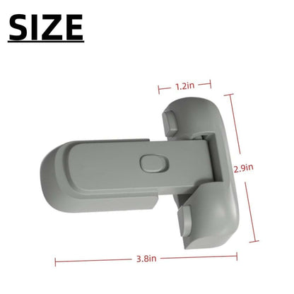 2 Pack Freezer Latches for Refrigerator, No Tools or Drill Needed
