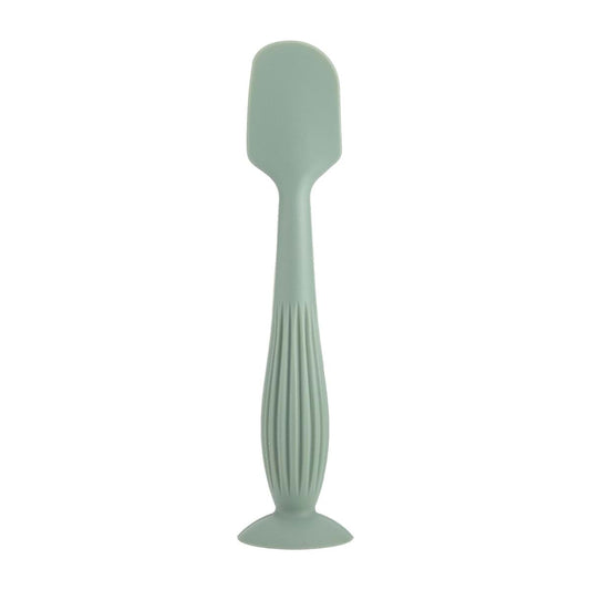 Psdndeww Gentle Application Baby Diaper Cream Spatula Silicone Handheld Scraping Spoon with Suction Base for Easy