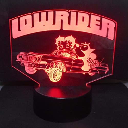 WS Designs Lowrider Car Acrylic LED Desk Top Night Lamp (photo 2)