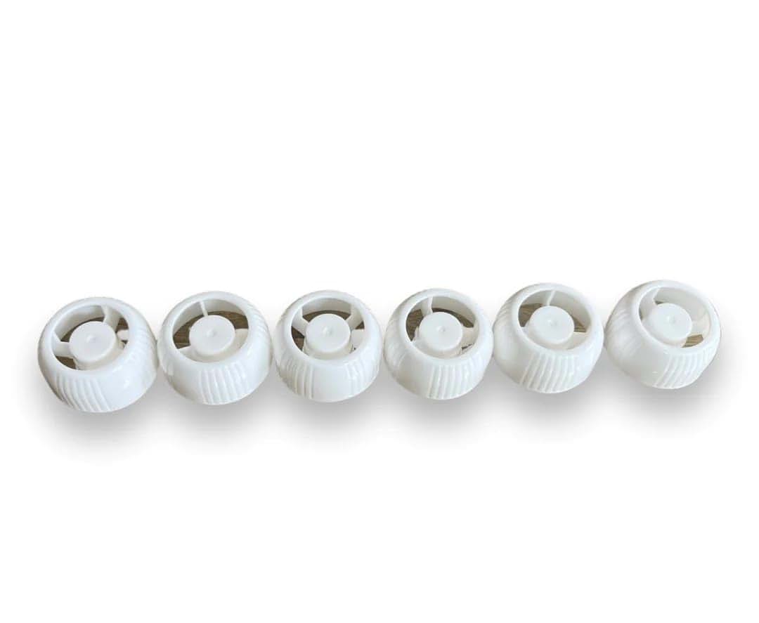 Kangoo Additional Reusable Plastic Food Pouches Caps Pack Of 6