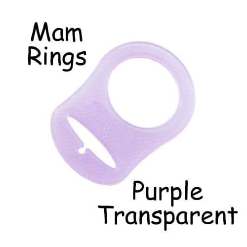 I Craft for Less 10 MAM Ring Button Style Pacifier Adapter (Purple) (photo 2)
