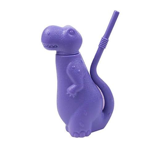 Lami Brite Concepts Dinosaur Shaped Sippy Cup, Plastic, 6-Ounce, Colors Vary (Pack of 6)