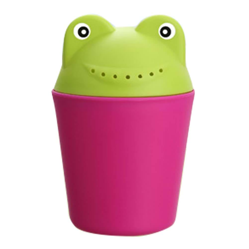 Baby Rinse Cup: Cartoon Frog Shower Sprinkler for Bath Time Washing