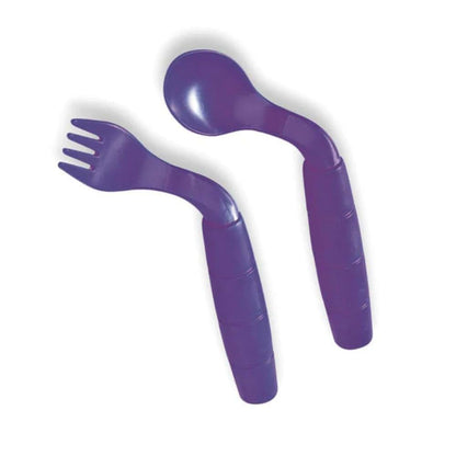 EasieEaters Curved Utensils Right Handed without Shields