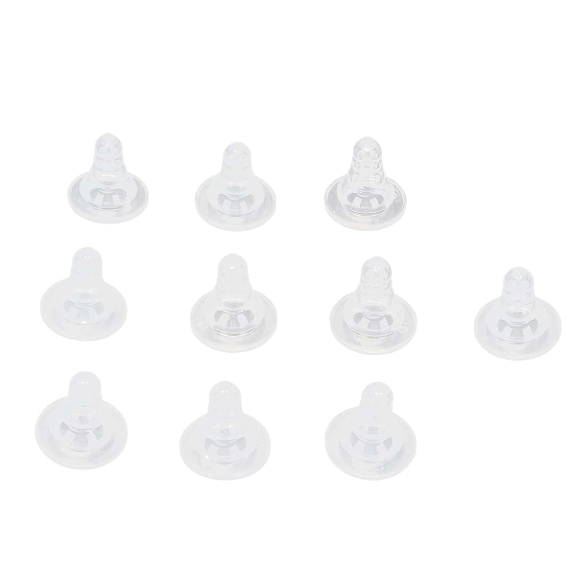 10 Pack Silicone Livestock Nursing Nipples for Lambs, Goats, Sheep, and Cattle
