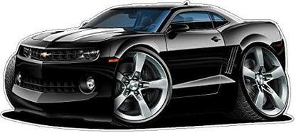 FatCat Wall Graphics 2010-2012 Camaro Wall Decal Vintage 3D Cartoon Car Movable Stickers Vinyl Wall Stickers for Kids
