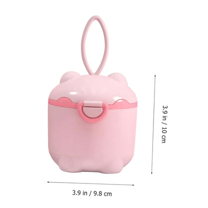 JOINPAYA Milk Powder Box Portable Dispenser, Pink, 10x9.8cm