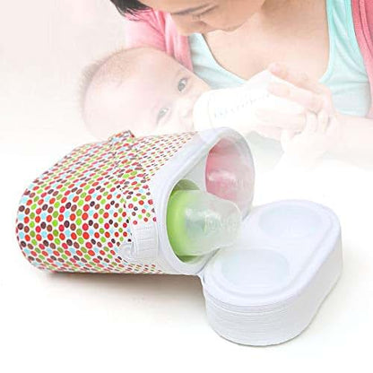 TKOWTB Cute Cartoon Baby Bottle Bag Portable Baby Bottle Insulation Bags Mummy Handbag Milk Thermal Food Warm Bag (photo 3)