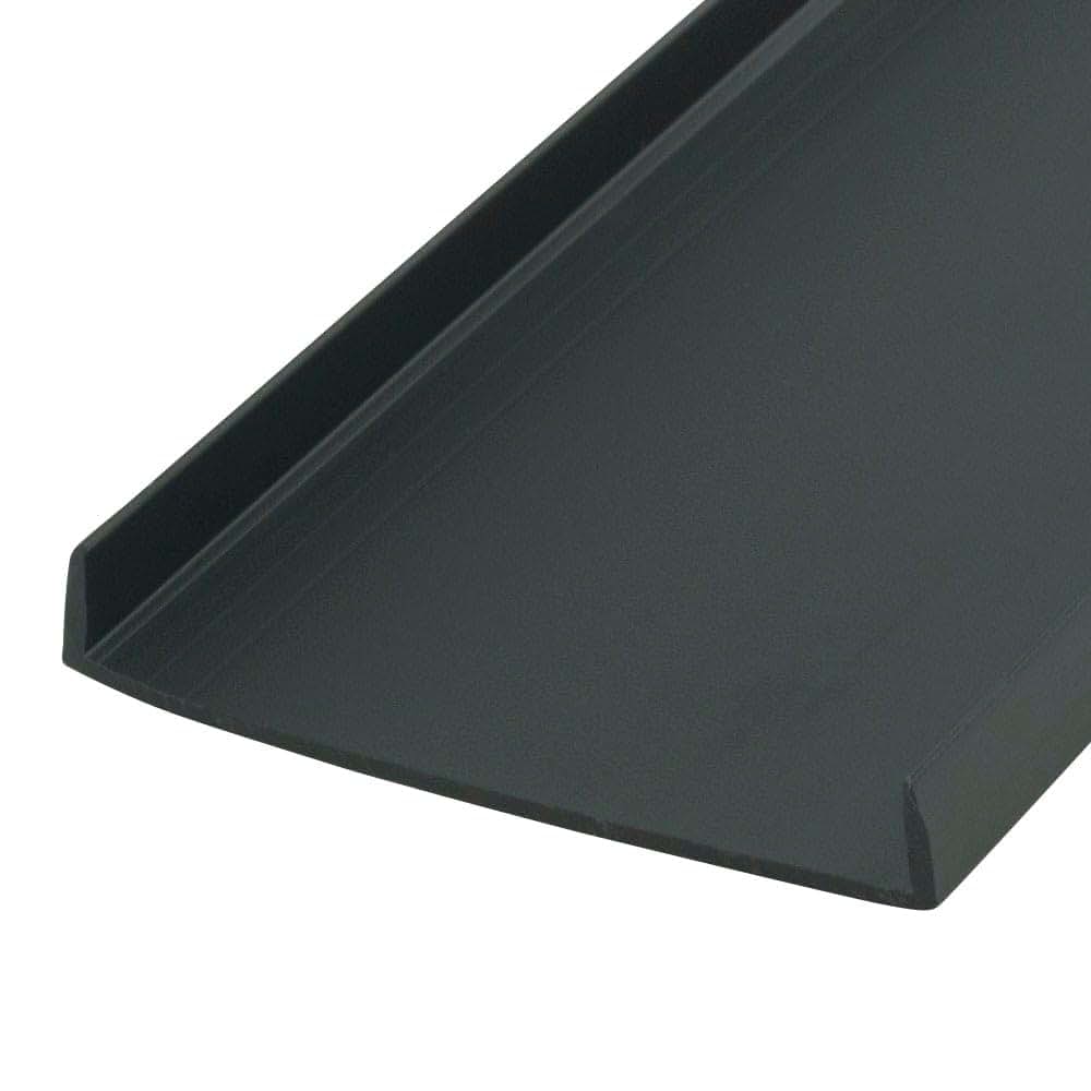 Outwater Plastics Black 2 Inch Styrene U-Channel Edge Guard
