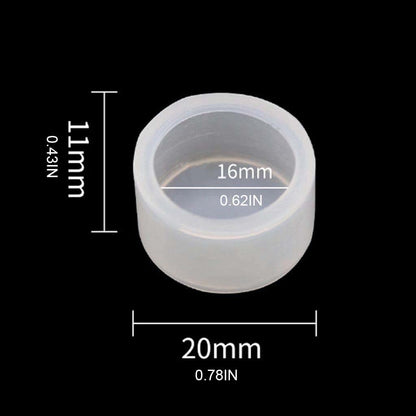 WAGHAVEN Round Button Protective Sleeve Silicone Push Button Covers Clear Button Protector for Misoperation (photo 2)