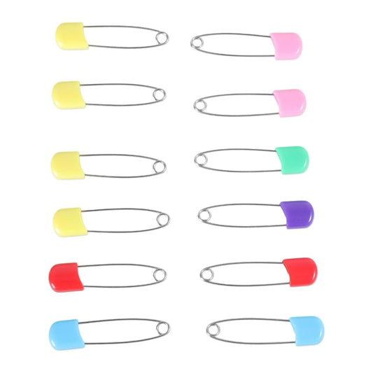 Fanswan 12 Pcs Colors Locking Baby Cloth Nappy Diaper Craft Pins