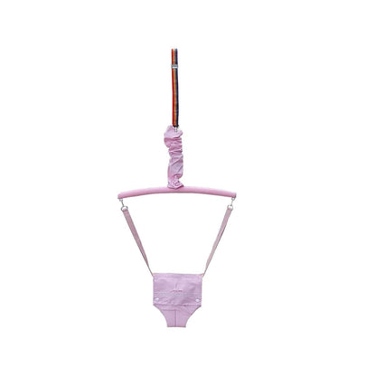 Doorway Jumper Swing with Adjustable Seat Bag for Toddler Infant, Ages 6 Months+, Pink