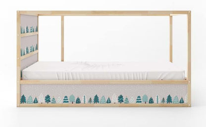 Winter Snow Floral Decals Sticker for Nursery Furniture Decor