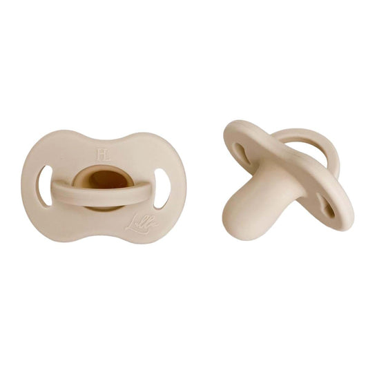 Huney Love The Lullie Pacifier For Babies 3-24 Months In Beige