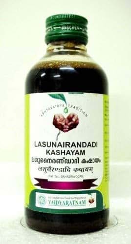 Vaidyaratnam Lasunairandadi-Kashayam Pack of 2 (2 * 200ml)