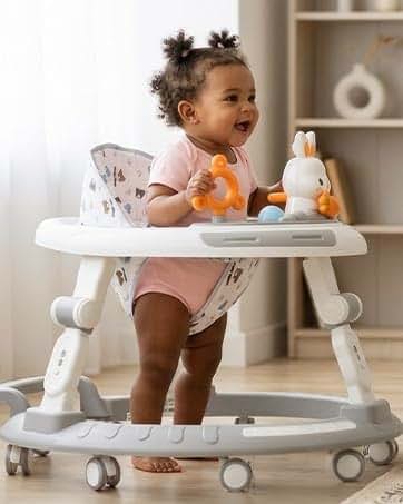 Dewlia 4-in-1 Foldable Baby Walker with Adjustable Height and Toys (photo 4)