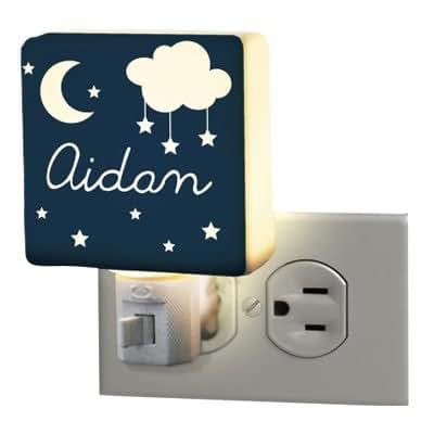 GiftsForYouNow Personalized Night Light, 3" x 3", Includes 7 Watt Light Bulb