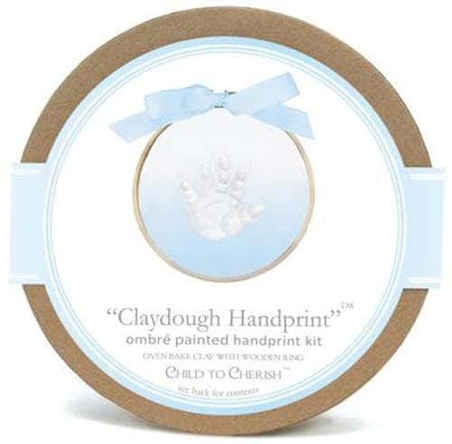 Child to Cherish Baby Ombre Painted Claydough Handprint Kit, Blue