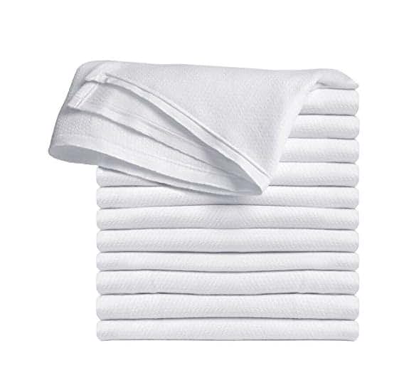 Brandilo 84 Pack Reusable Cotton Cloth Diapers - Large White
