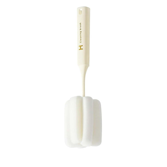 Kayno Long Handle Sponge Bottle Brush - Beige
