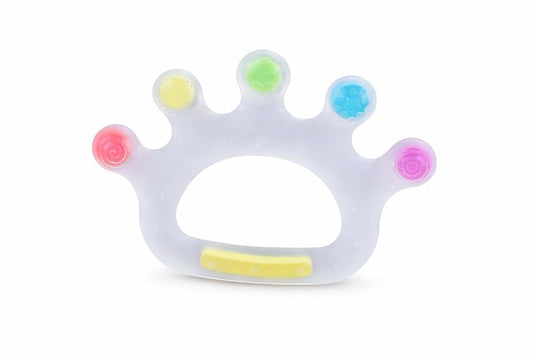 GiliGums Candy Crown Cooling Teether for Babies 3-36 Months — 100% Food Grade Silicone Hand-Shaped Baby Teething Toy
