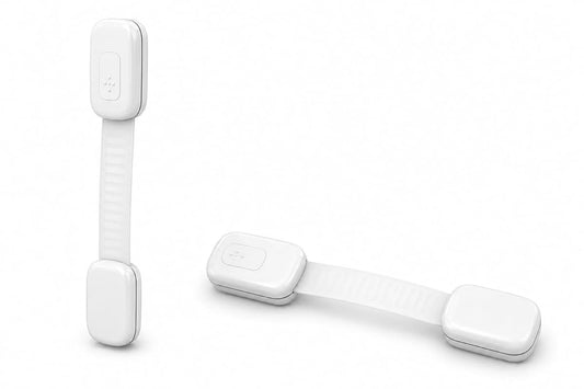 Wipelit Child Safety Cabinet Locks (2 Pack) – Adjustable Baby Proofing Strap Latches with Strong 3M Adhesive – No Drill