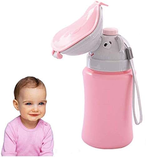 Inchant Baby Girls Portable Emergency Urinal Potty Pee Training Cup for Car Travel Camping(Pink) - Urinal Emergency