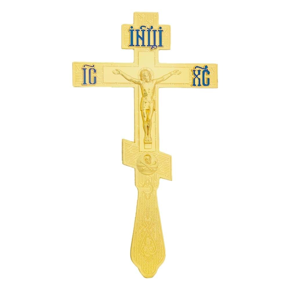 Orthodox Blessing Cross Crucifix - Zinc Alloy Gold Plating Wall Decoration