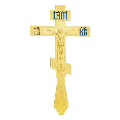 Orthodox Blessing Cross Crucifix - Zinc Alloy Gold Plating Wall Decoration