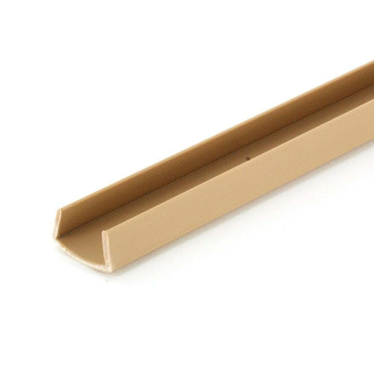 Outwater Beige Styrene Plastic U Channel 72 Inch Lengths