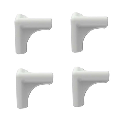 COOLHIYA 4-Piece Silicone Corner Guards for Furniture, Grey, Cuttable Length