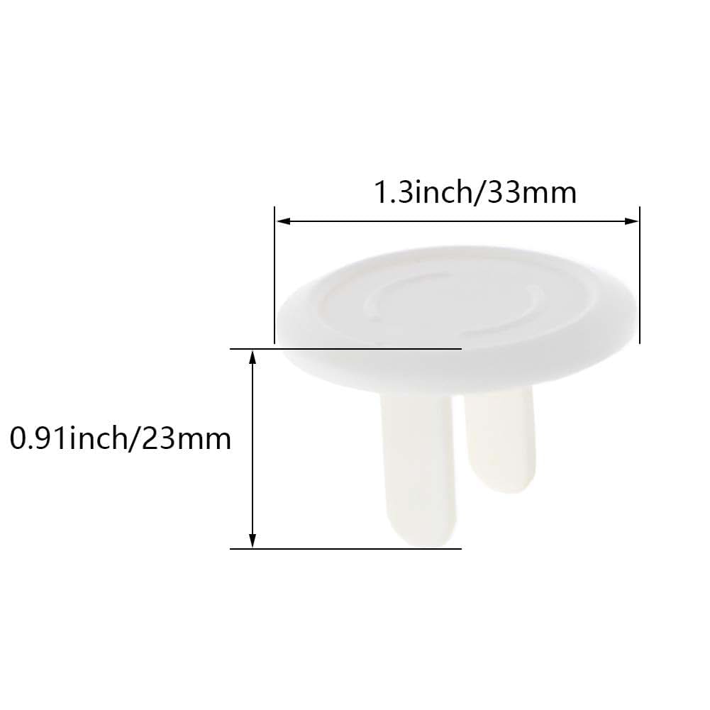 Heyiarbeit 12-Pack Outlet Covers Child Proof Plug Cover White ABS