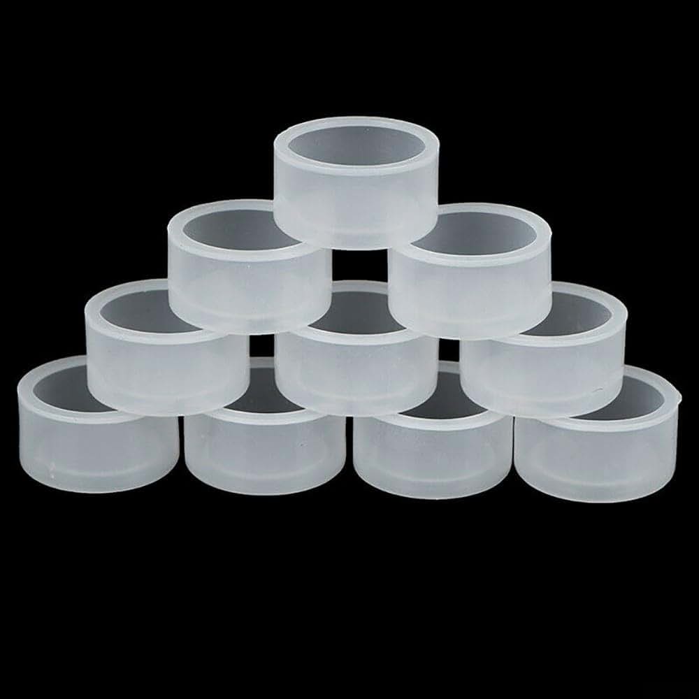 BabyOneStop 10-Piece Rubber Push Button Switch Cap 22mm Mount Clear Cover