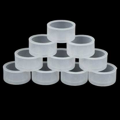 BabyOneStop 10-Piece Rubber Push Button Switch Cap 22mm Mount Clear Cover