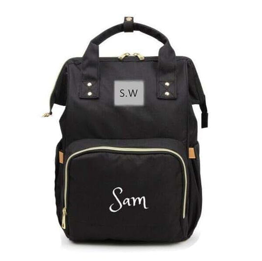 Dream Embroidery Personalized Large Diaper Bag Knapsack/Tote Bag/Backpack Monogram Embroidered for Infant/Baby Bag