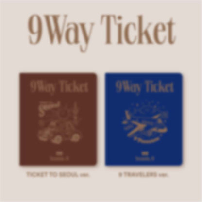 OFF THE RECORD fromis_9 - 9 WAY TICKET (2nd Single Album) Album+Extra Photocards Set (Random ver.)