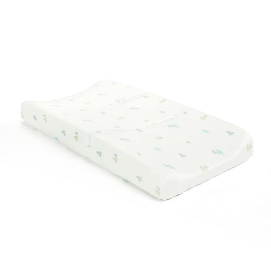 Lush Decor Hygge Sloth Trees Soft & Plush Changing Pad Cover, 32" x 16" x 5", Gray