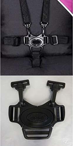 BabyOneStop 5 Point Harness Buckle with Hook Clips for JOOVY Qool Stroller Replacement